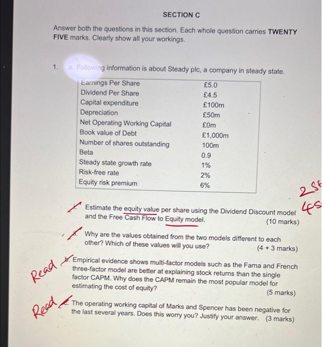  Answer both the questions in this section. Each whole question carries