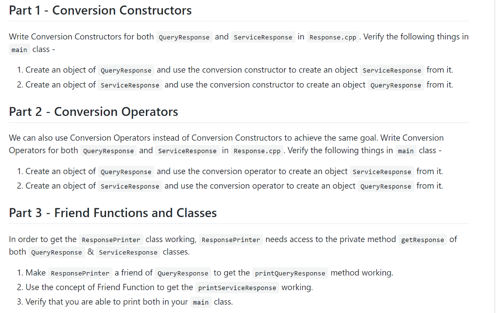 C++ programming Please follow the provided template,thanks template Part 1 - Conversion