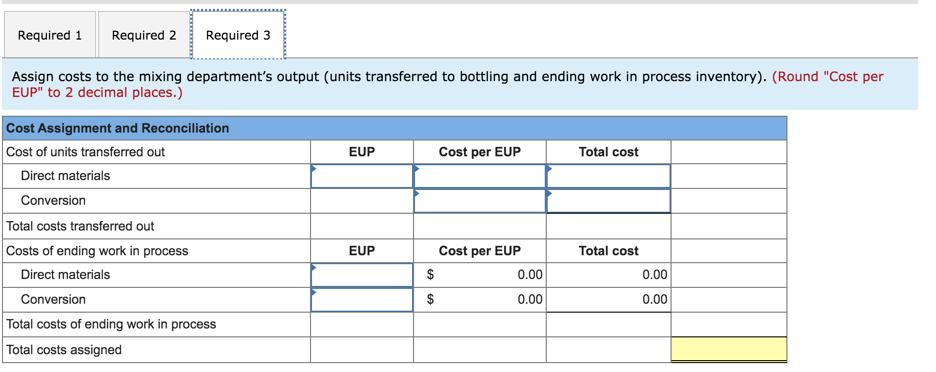 direct materials- 2,460,000 &conversion - 1810000 Monsta Cola hires us to help