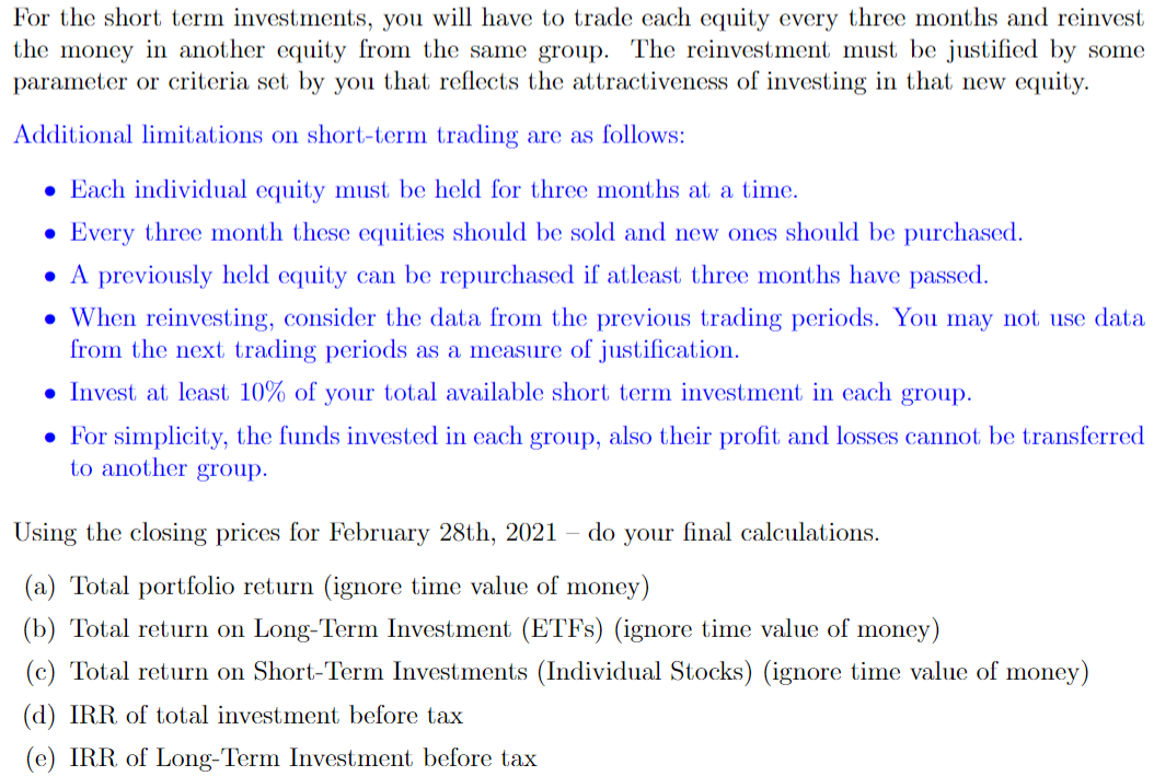 allowed to sell your purchased ETF during the given period. For the