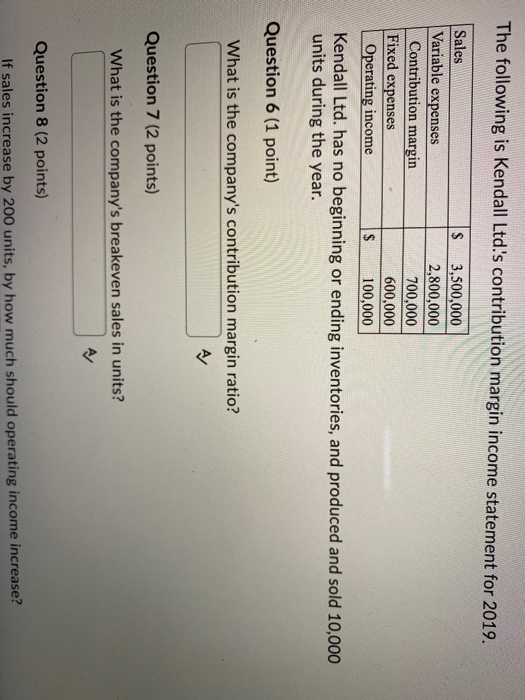  - Do NOT round calculations, ONLY round final answer for each