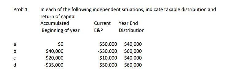 Please show step by step (including any formulas) In each of