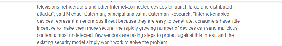 750,000 Phishing and SPAM emails Launched from "Thingbots" Including Televisions, Fridge SUNNYVALE,