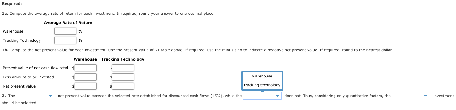 for a Service Company The capital investment committee of Ellis Transport and