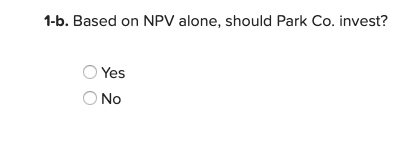 (The following information applies to the questions displayed below. Park Co. is