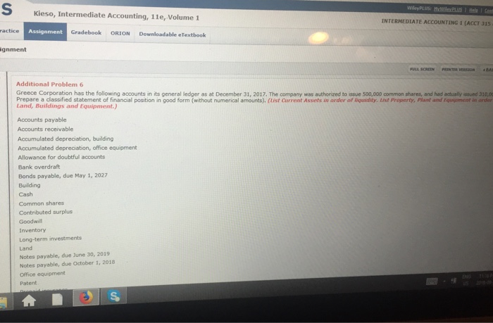 Kieso, Intermediate Accounting, 11e, Volume 1 INTERMEDIATE ACCOUNTING I (ACCT 315