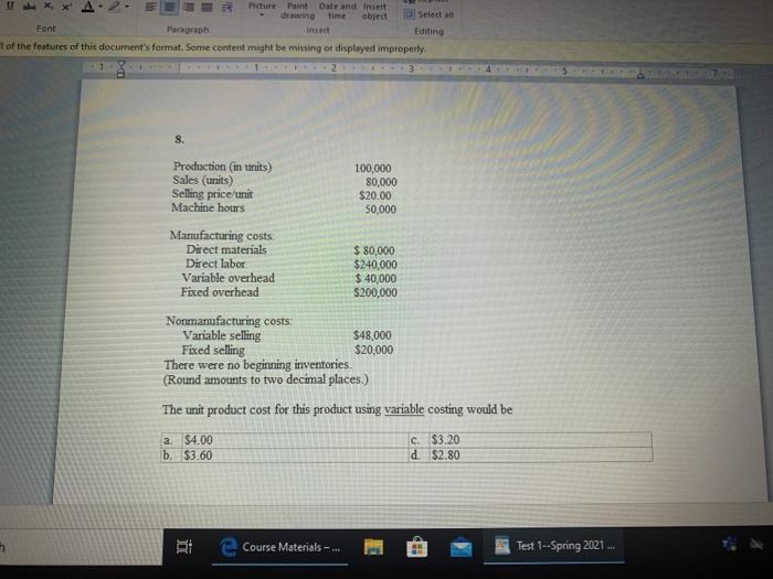  Picture Paint Date and insert drag object Select All Font Paragraph