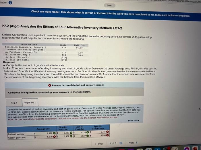 what am i doing wrong? P7.2 (Algo) Analyzing the Effects of Four