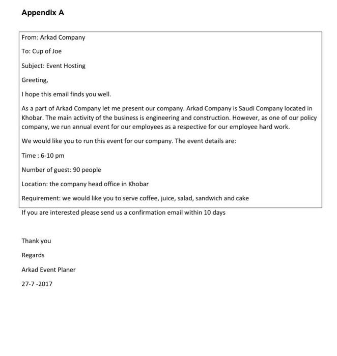 is the owner of the "Cup of Joy" coffee shop. The business