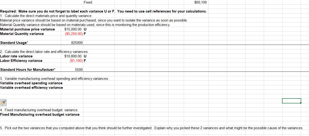 3 The roofing company manufactures shingles. Standard Cost Sheet per shingle Direct