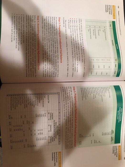 income statement, a statement of owner's equity, and a balance sheet. 9.