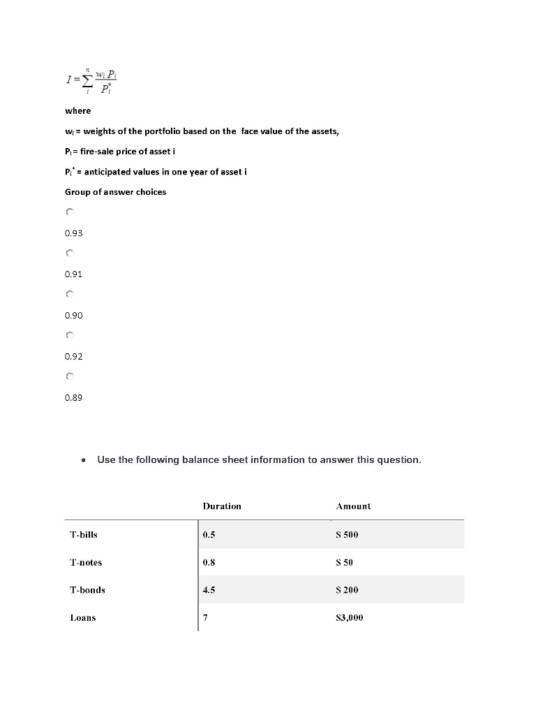 DI listed below: Assets Liabilities (in millions) 5 25 30 (in millions)