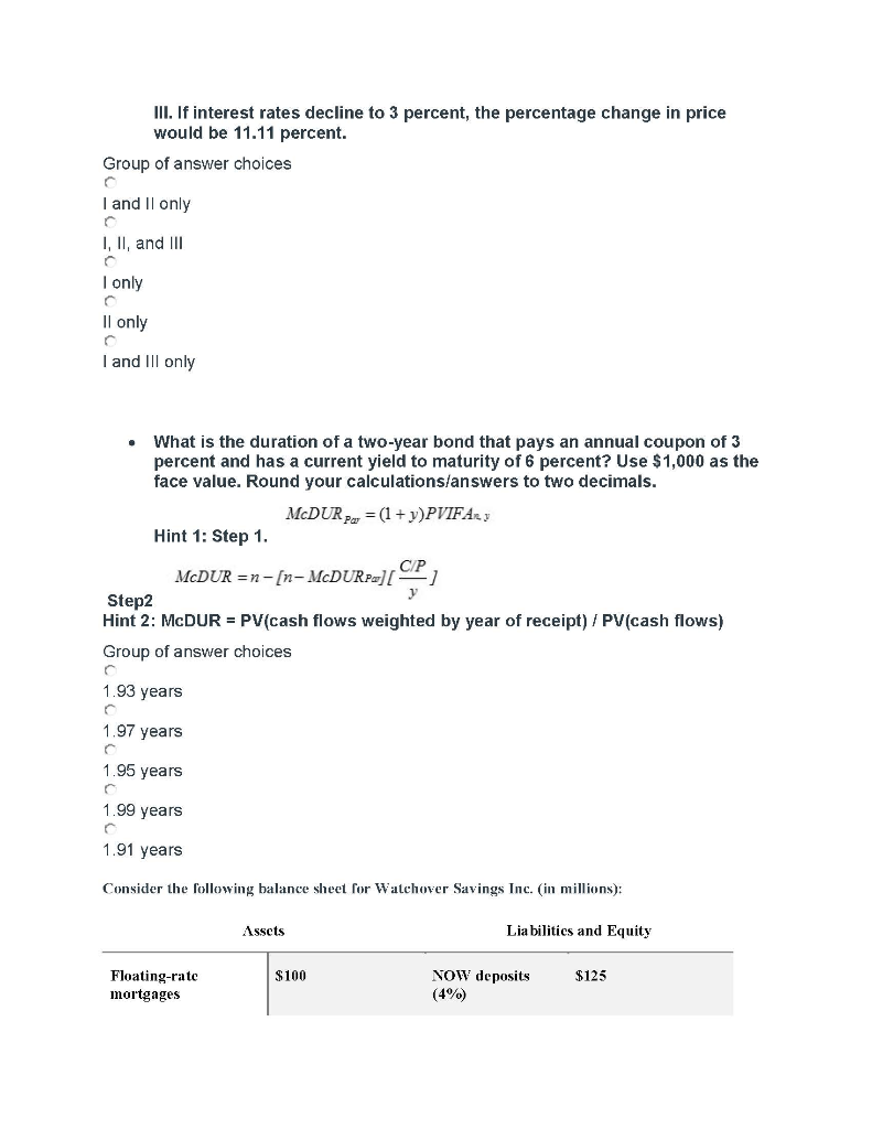 $10 million net deposit drain. Show the Di's balance sheet when Dl