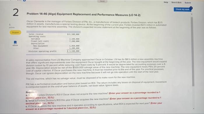  Help See & E Sum Check my we 2 Problem 14.46