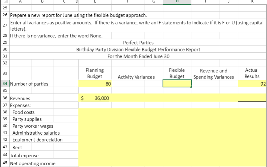 Parties, Inc. has several divisions. One division provides birthday parties at their
