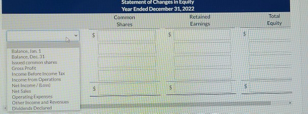 blanks on the left you have to type in the actual calculations