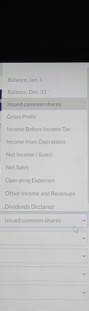 answers shown for them Accounts payable Accounts receivable Administrative expenses Bank loan