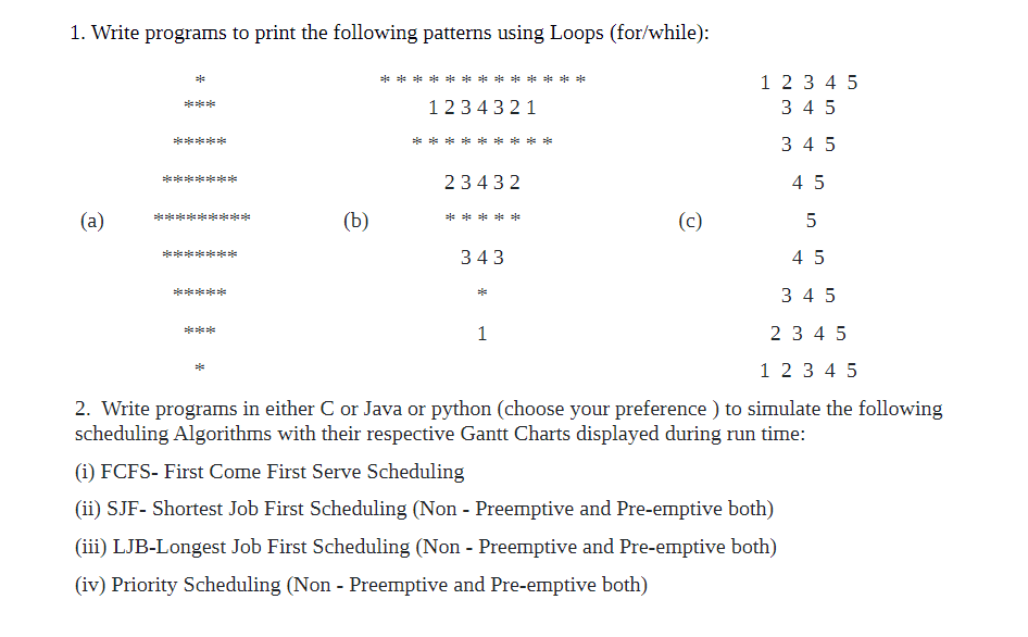  write at C++,Make sure the codes are working. The codes in