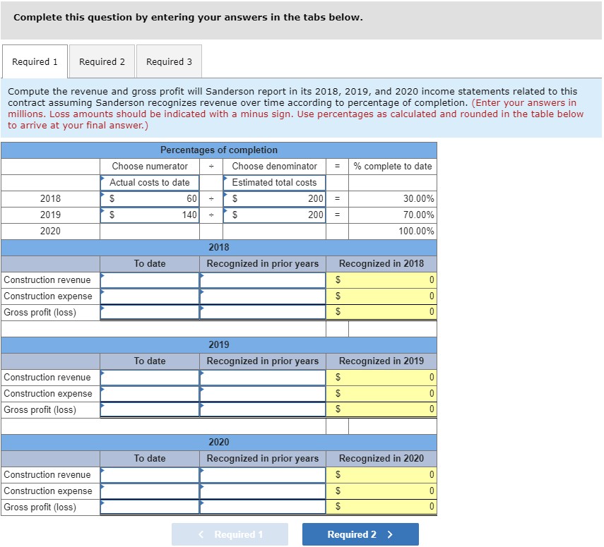 completion [LO5-9] On June 15, 2018, Sanderson Construction entered into a long-term