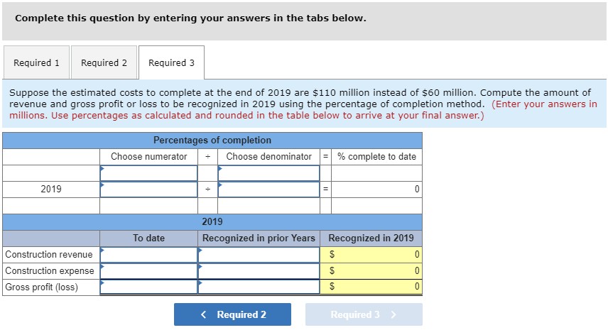 million. The expected completion date is April 1, 2020, just in time