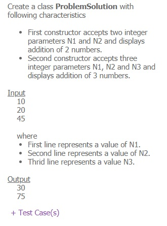 Please write code in Java. My professor gave me a preset