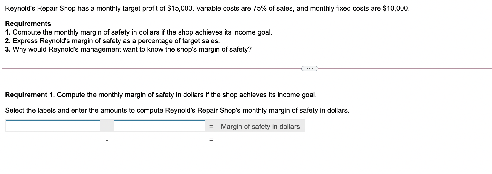1) QUESTION 1 -------------------------------------------------------------------------------------------------------------------------------------------------------------------------- 2) QUESTION 2 Following is the income statement
