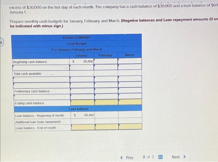 following cash receipts (excluding cash receipts from loans received) and cash payments