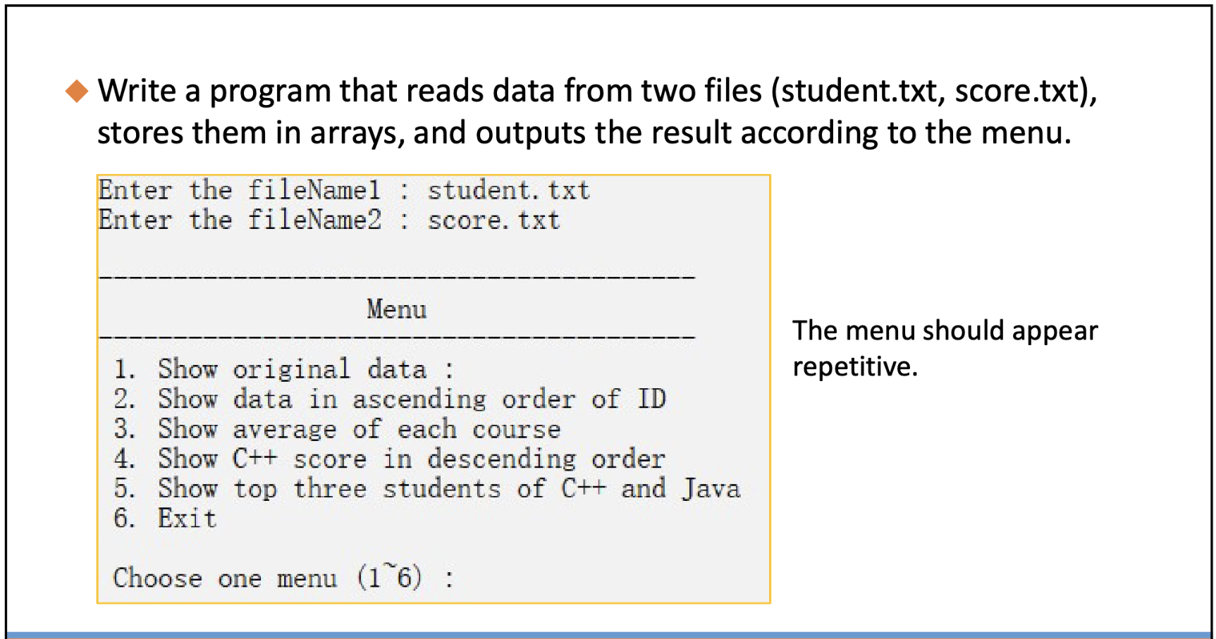  C++ ONLY. -Do NOT use Python/ C / Java/ Javascript, etc.