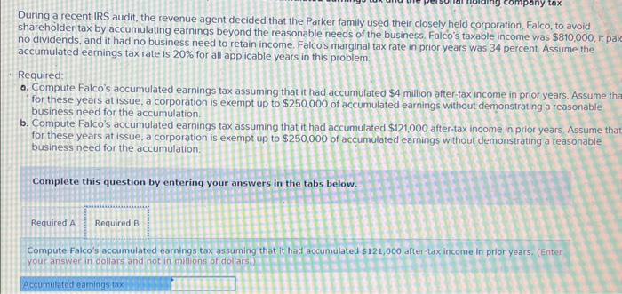 purpose of the occumulated earnings tax and the personal holding compony tox