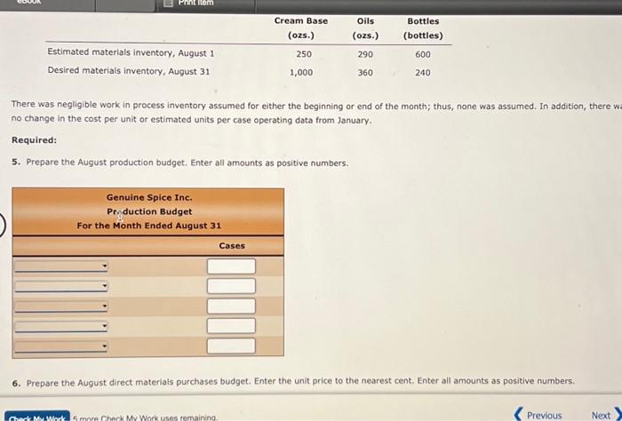 attempting Part B. You may have to refer back to data presented
