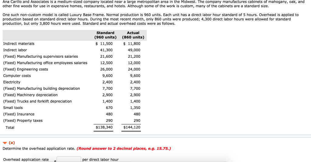 (B) Determine how much overhead was applied to production? Applied Overhead