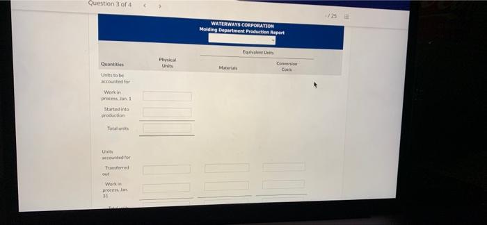 of its manufacturing as a process cost system. There are multiple process