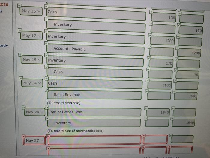 and Owner Capta of $5,290. May 1 Purchased merchandise on account from