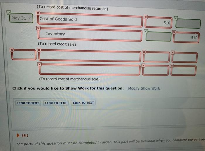 $2,500, terms 1/10, 1/30. The cost of the merchandise sold was $1,390