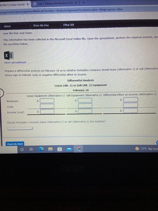 necessary equipment to operate a public warehouse, Alternatively, the company could use