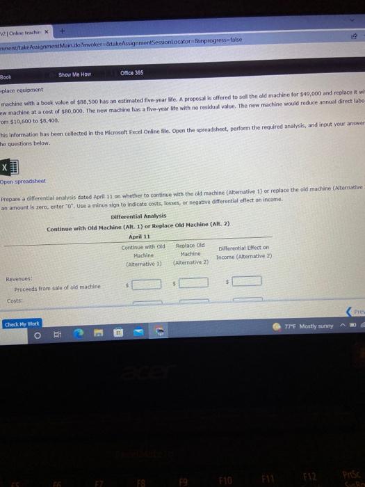 value. The following data have been assembled: $140,100 16 years $17.400 Cost