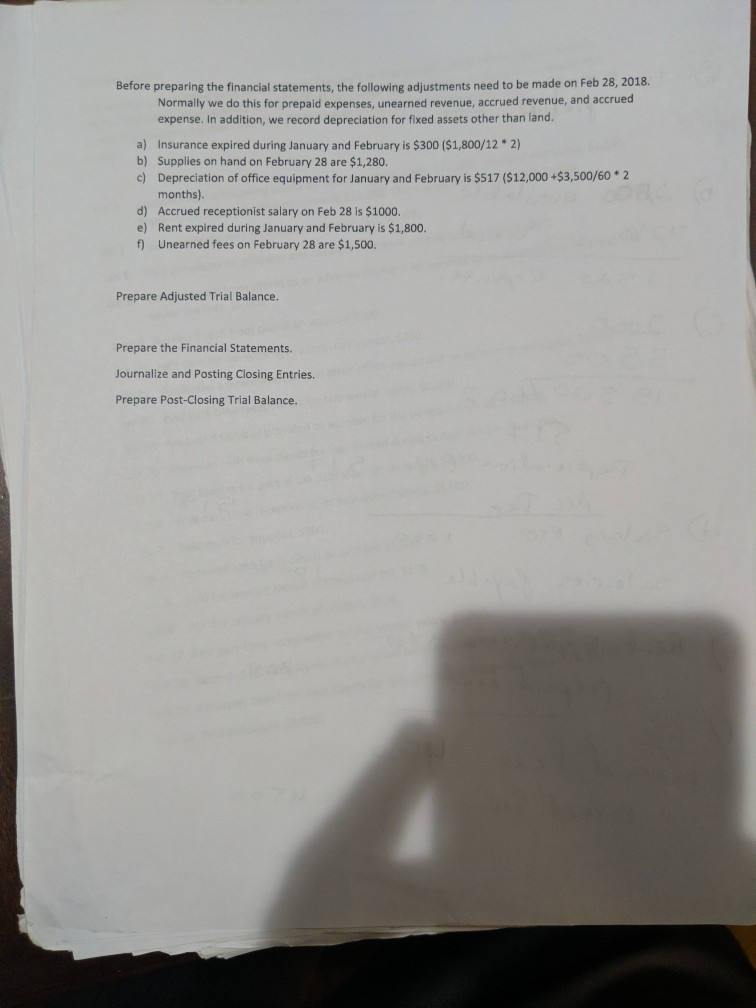 to February 28, 2018. We Do Taxes Company started operations as of