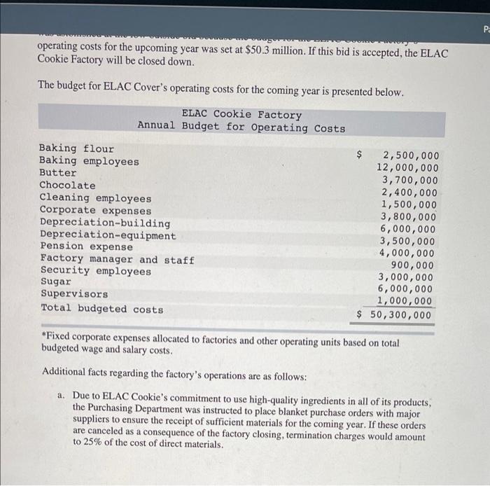 please help for question 5 and 6 PO operating costs for the