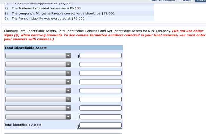 Nick Company on August 28, 2016. The Balance Sheet of Nick Company