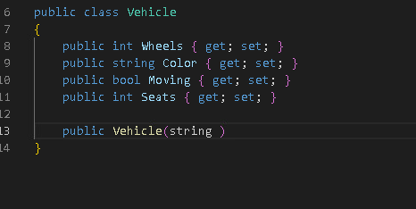 I'm working on a Visual Studio Code project on Inheritance. Create a