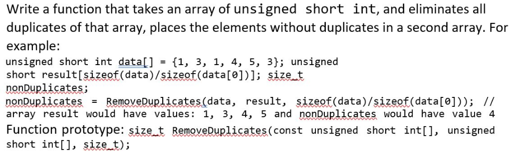 C++ coding assignment: Please use the given function prototype. Write a function