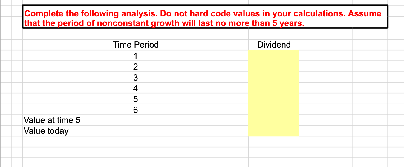  Complete the following analysis. Do not hard code values in your