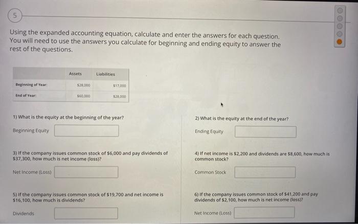 balance the equation. =5,000+20,00019,000+22,0004,000 6,000=+11,0002,000+24,00030,000 82,000=44,000+ Identify the part of the expanded