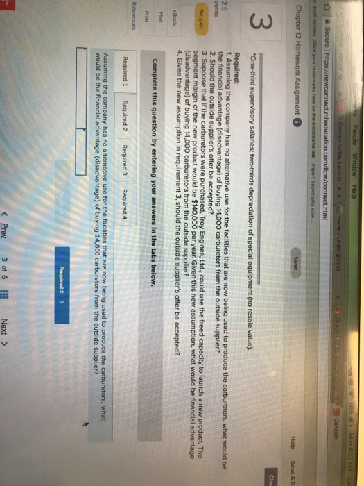 necessary parts for its engines, including all of the carburetors. An outside