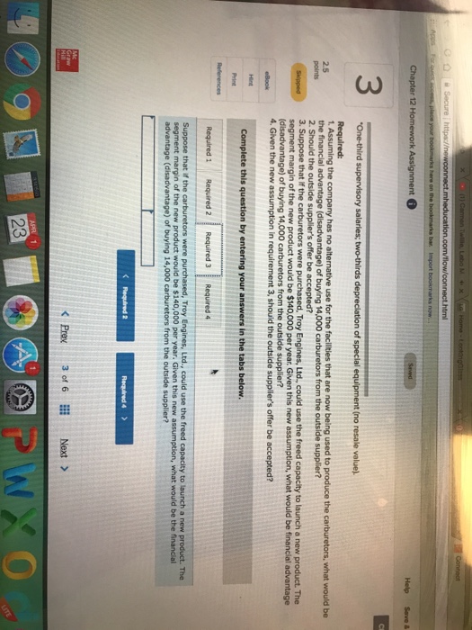 cost of $35 per unit. To own cost of producing the carburetor