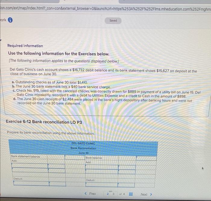  Hon.com/ext/map/index.html?_con=con&external_browser=0&launchUrl=https%253A%252F%252Fims.mheducation.com%252Fmghm Fork Saved Required information Use the following information for the