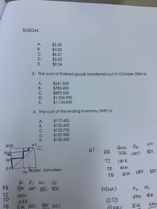 last department. D3, department 2 into the finished product. In D3. 80%