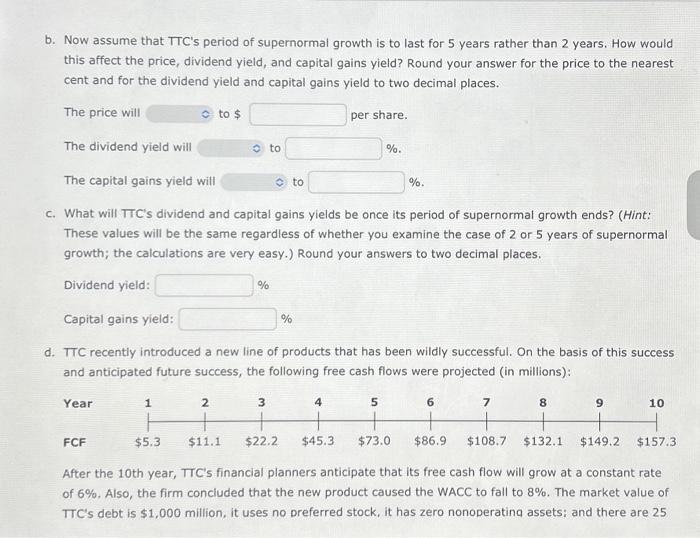 Corporation (TTC) has been growing at a rate of 20% per year
