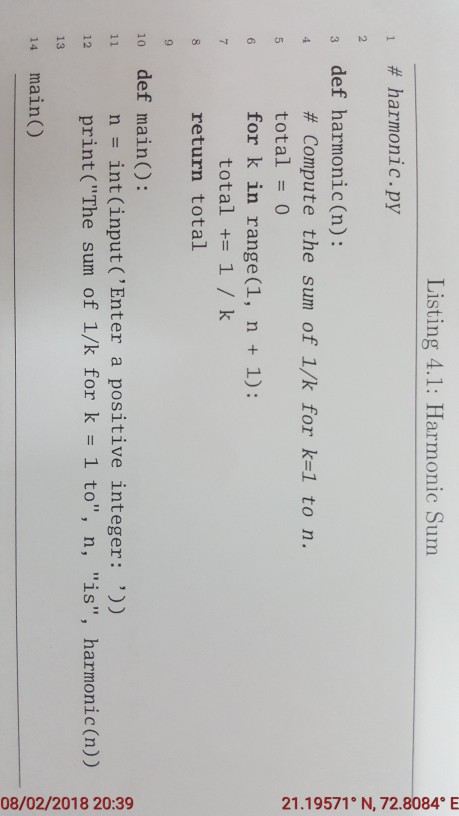 Write a Python program basel.py that modifies Listing on the picture to