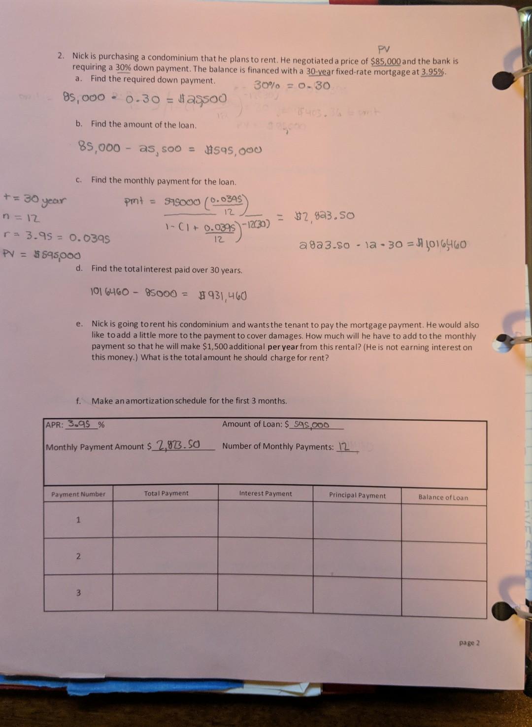 see the whole question, this worksheet cover payout annuity for both home